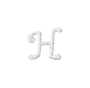 刺繍イニシャルレース〔H〕|結婚式演出の手作りアイテム専門店B.G.