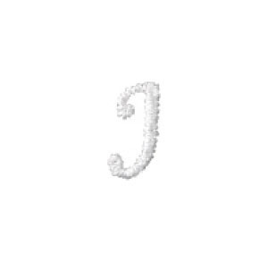 刺繍イニシャルレース〔J〕|結婚式演出の手作りアイテム専門店B.G.