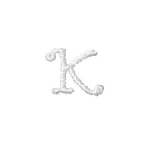刺繍イニシャルレース〔K〕|結婚式演出の手作りアイテム専門店B.G.